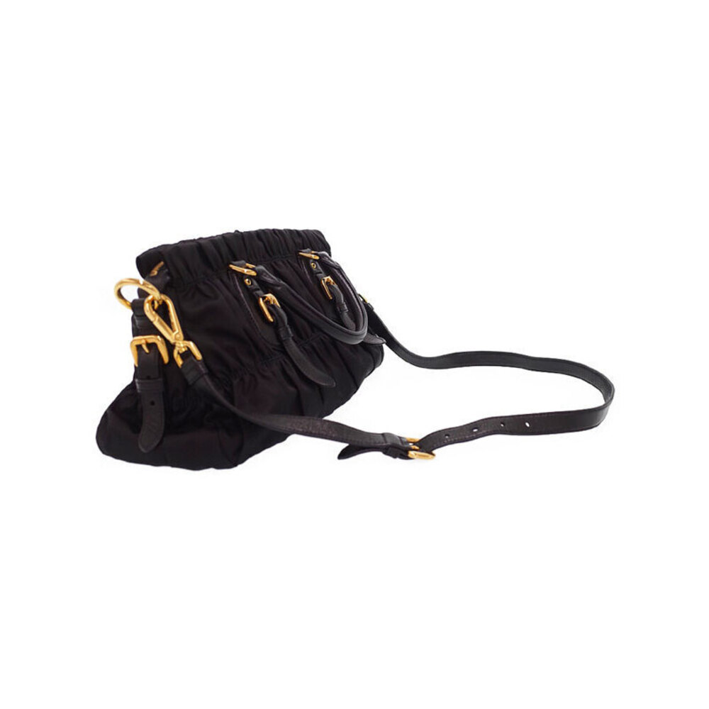 Prada Tessuto Gaufre Satchel gathered handbag Shoulder Bag - Picture 2 of 9